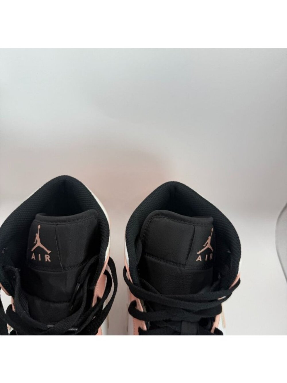 Air Jordan 1 Mid Crimson Tint Arctic Pink Black White Shoes Mens Size 9.5 Sneake - Picture 3 of 8